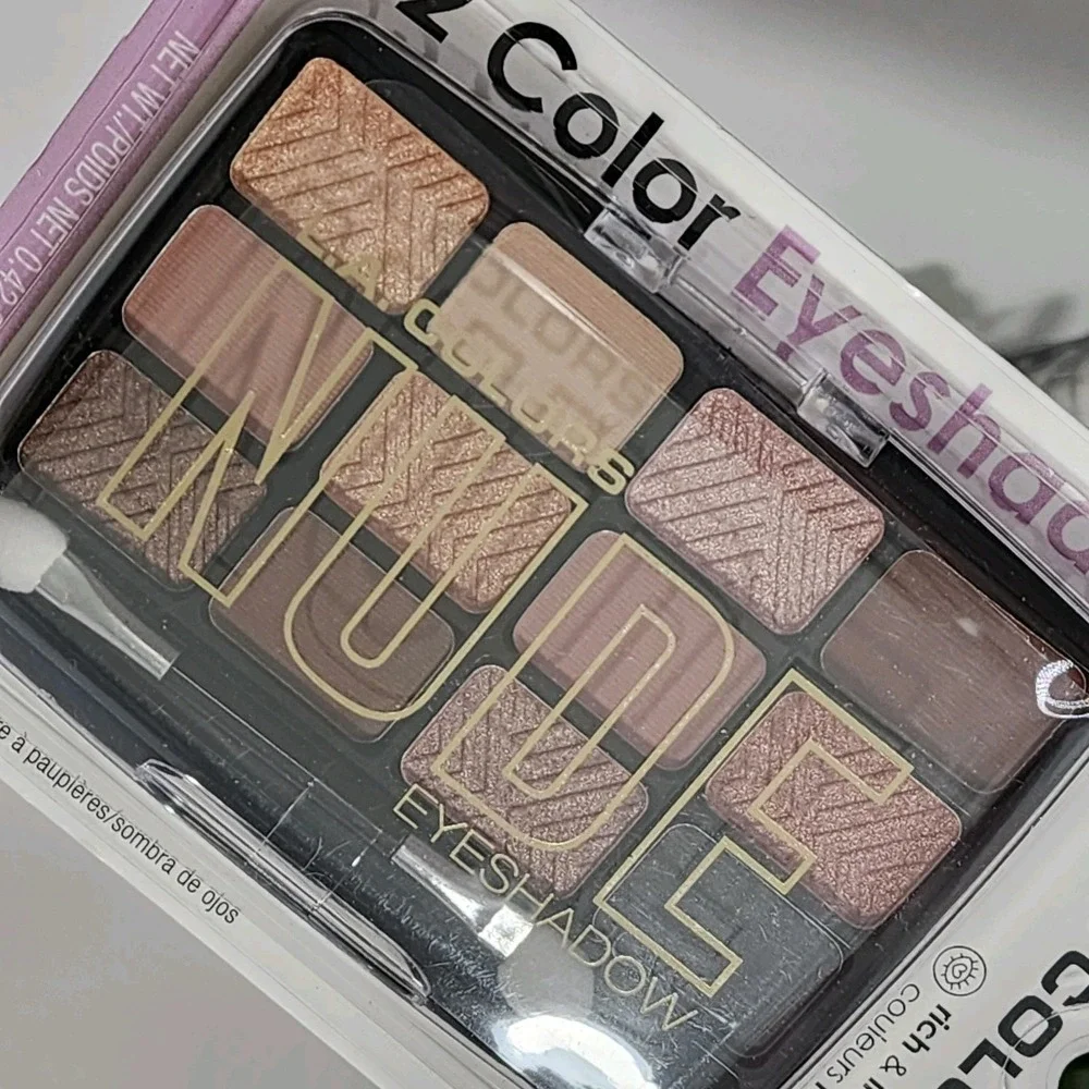 L.A. Colors 12 Color Eyeshadow Palette Nude In Vogue C62160